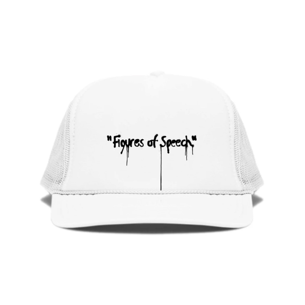 VIRGIL ABLOH Canary Yellow x Figures of Speech 2F White Trucker Cap RARE